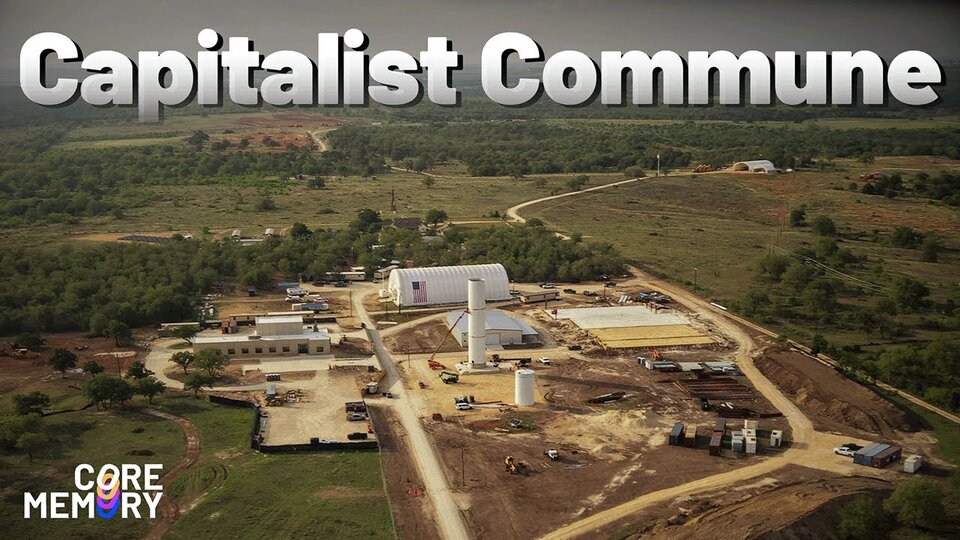 A Texan startup ranch seen from the field